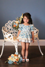 Load image into Gallery viewer, Blue Belle Skirted Romper
