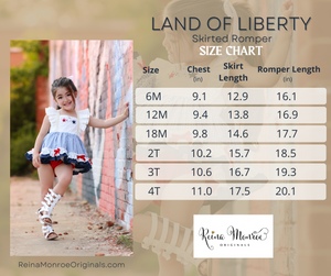 Sweet Land of Liberty Skirted Romper