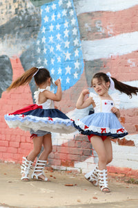 Sweet Land of Liberty Skirted Romper