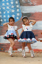 Load image into Gallery viewer, Sweet Land of Liberty Skirted Romper
