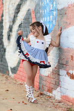 Load image into Gallery viewer, Sweet Land of Liberty Skirted Romper
