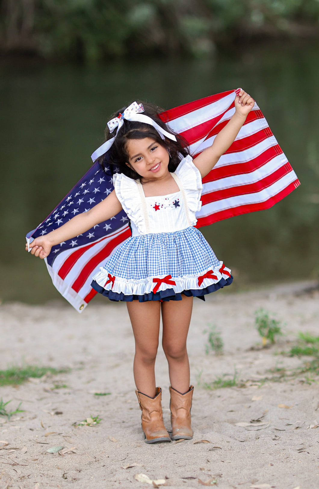 Sweet Land of Liberty Skirted Romper