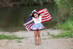 Sweet Land of Liberty Skirted Romper