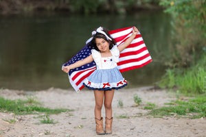 Sweet Land of Liberty Skirted Romper