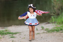 Load image into Gallery viewer, Sweet Land of Liberty Skirted Romper
