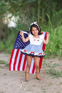 Sweet Land of Liberty Skirted Romper