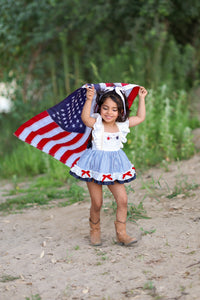 Sweet Land of Liberty Skirted Romper