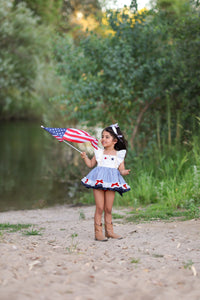 Sweet Land of Liberty Skirted Romper