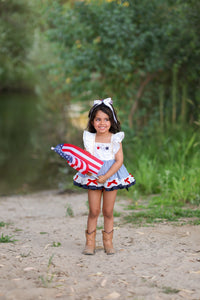 Sweet Land of Liberty Skirted Romper