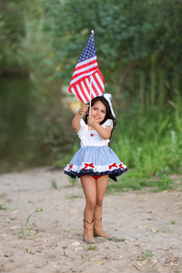 Sweet Land of Liberty Skirted Romper