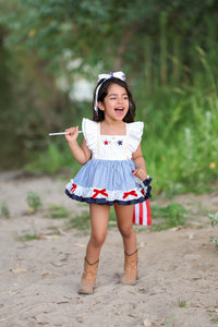 Sweet Land of Liberty Skirted Romper