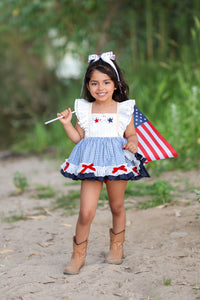 Sweet Land of Liberty Skirted Romper