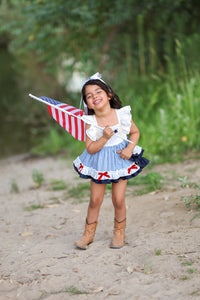 Sweet Land of Liberty Skirted Romper