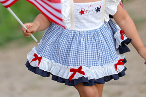 Sweet Land of Liberty Skirted Romper