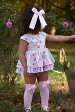 Load image into Gallery viewer, Pink Petals Skirted Romper
