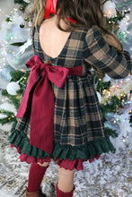 Load image into Gallery viewer, Plaid &amp; Pine Skirted Romper
