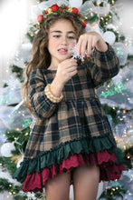 Load image into Gallery viewer, Plaid &amp; Pine Skirted Romper
