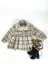 Load image into Gallery viewer, Woolen Dress Coat - Sugar Cookie
