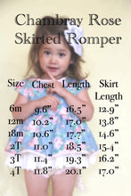 Load image into Gallery viewer, Rose Chambray Skirted Romper
